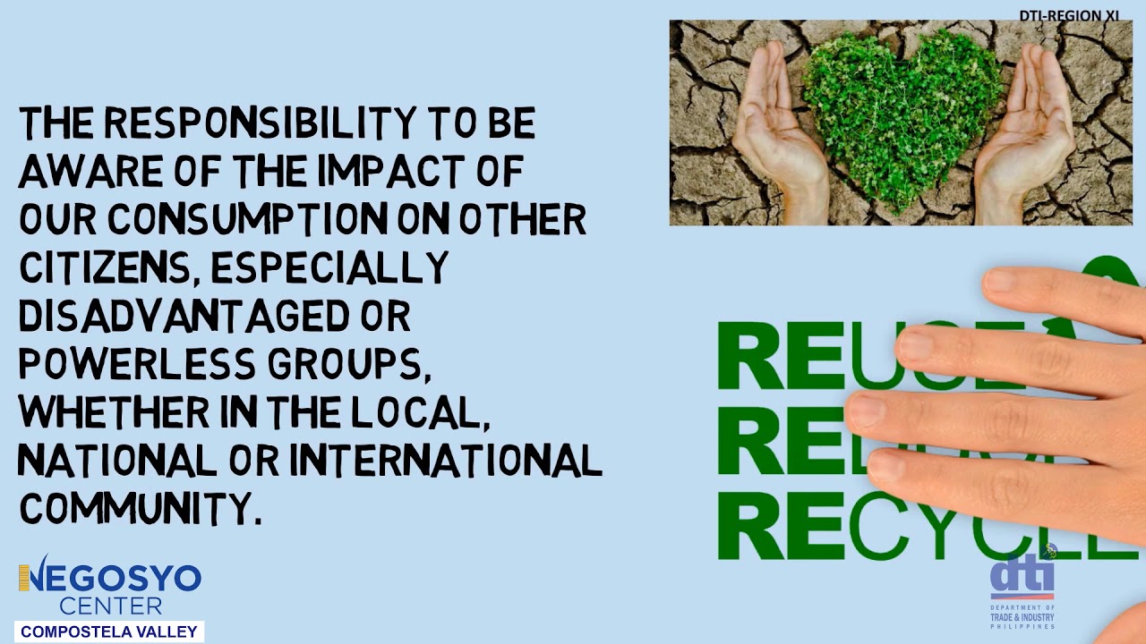 Philippines' CONSUMER RESPONSIBILITIES