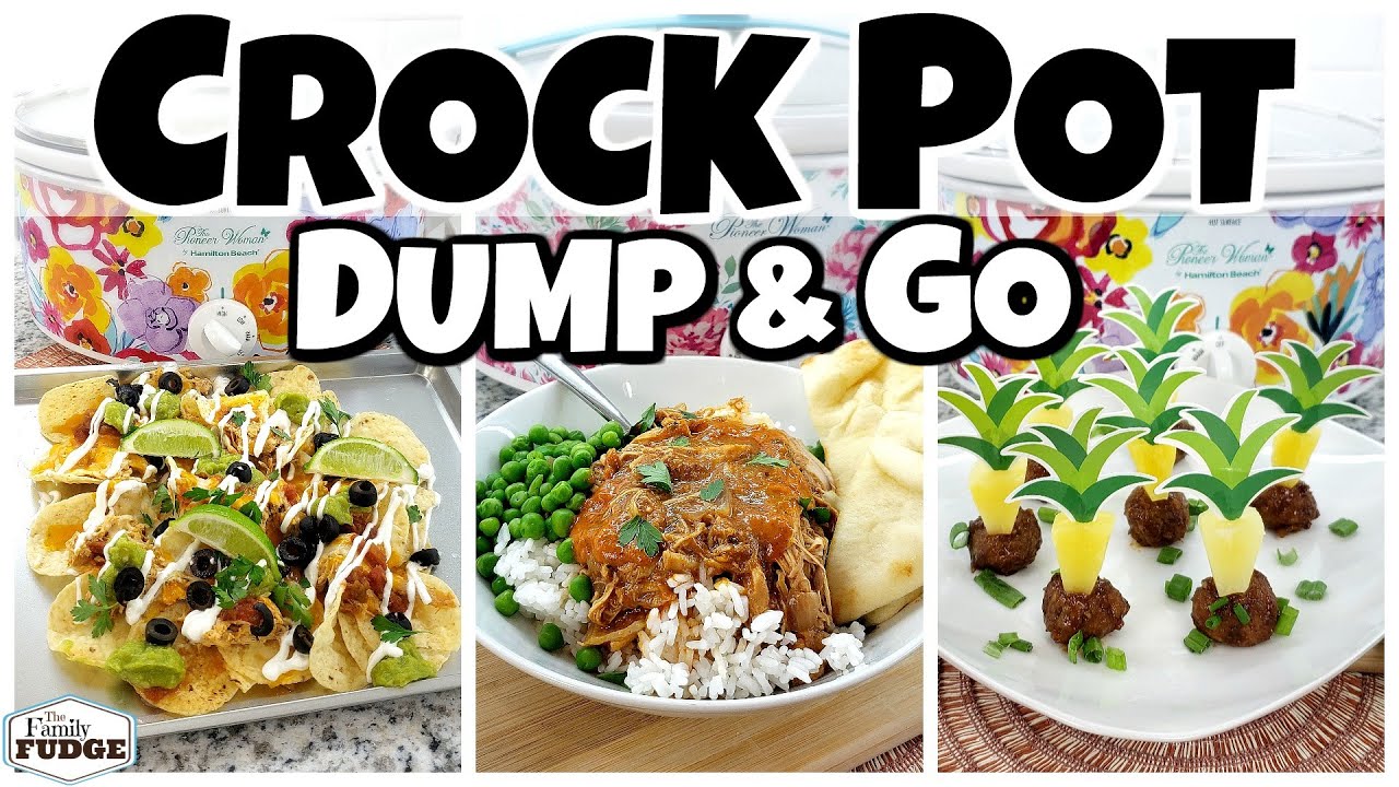DUMP & GO CROCK POT MEALS  with 5 Ingredients Or Less! | Fall Food Friday