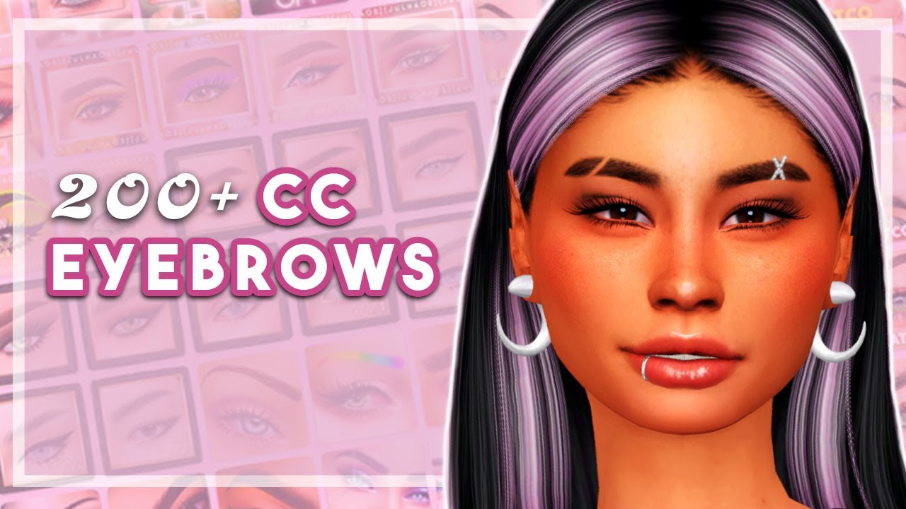 My Favorite CC: Eyebrows | 200+ Items | Sims 4 CC Links
