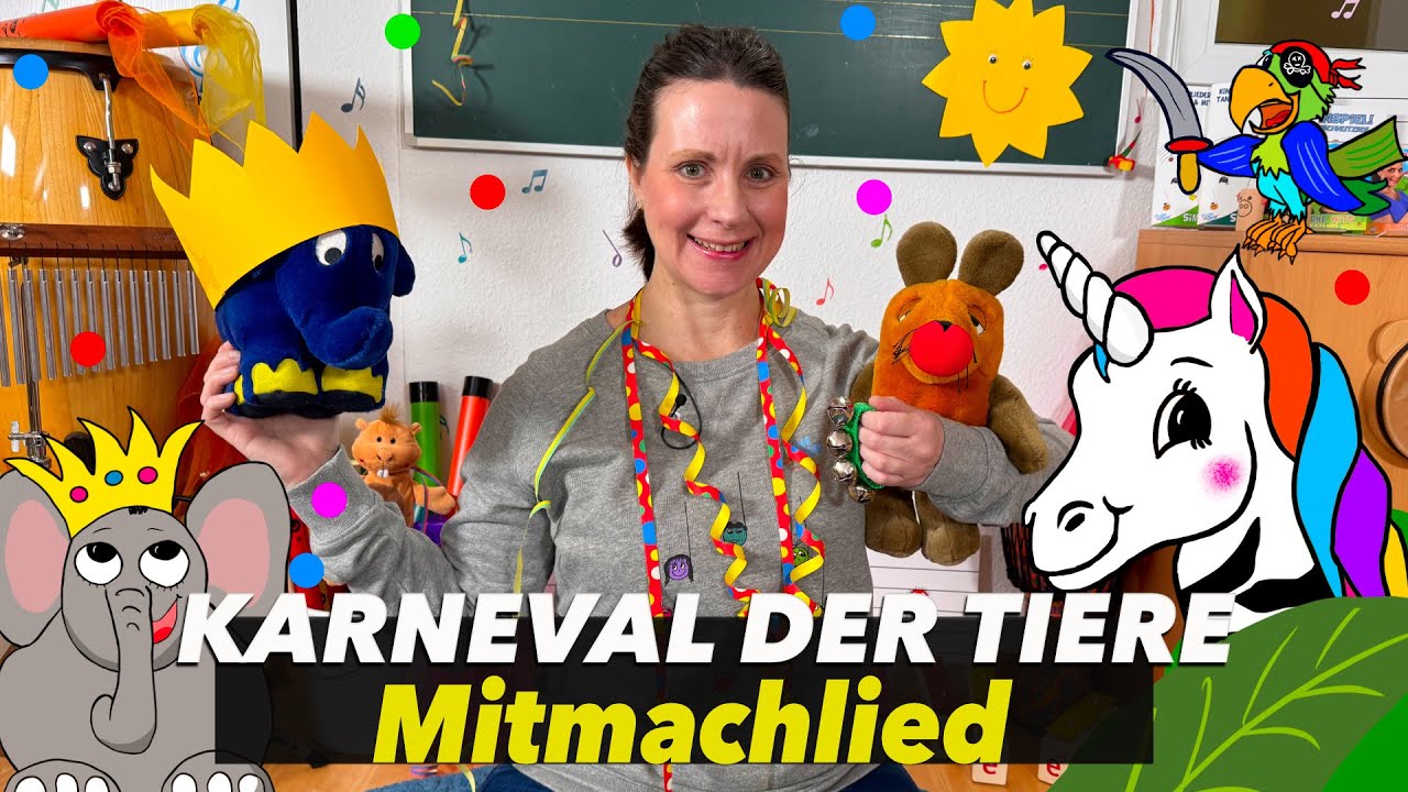 KARNEVAL DER TIERE | Mitmachlied | Kinderparty | Fasching | Simone Ludwig | Floh im Ohr TV