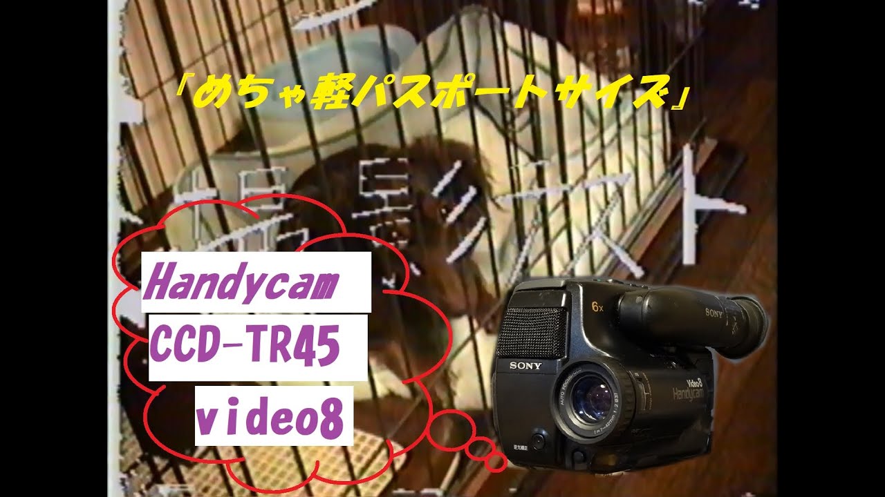 SONY Handycam CCD-TR45 ～1990年(平成2年)発売～
