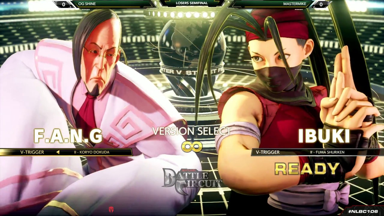 NLBC v.106 - SFVAE - LOSERS SEMI - Mastermike (FANG) vs OG Shine (Ibuki) [1080p/60fps]