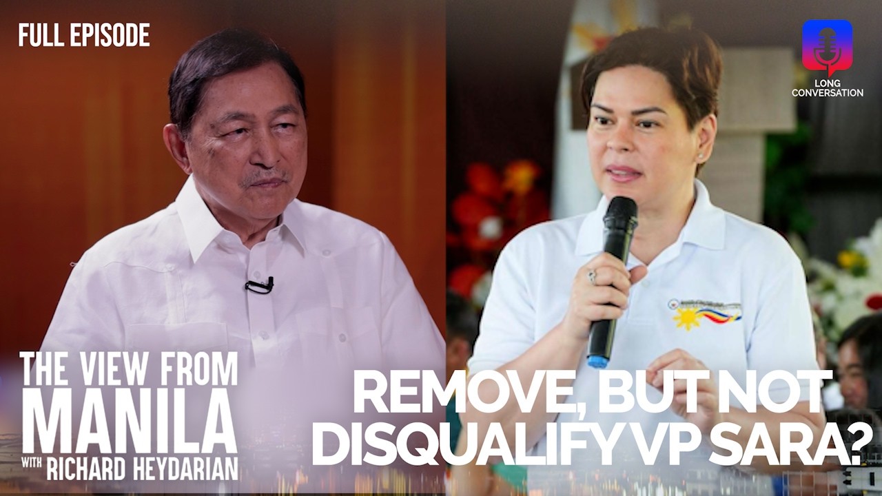 Former Justice Azcuna on VP Sara&rsquo;s impeachment case, Magic 16, & Sen. Bato | The View from Manila