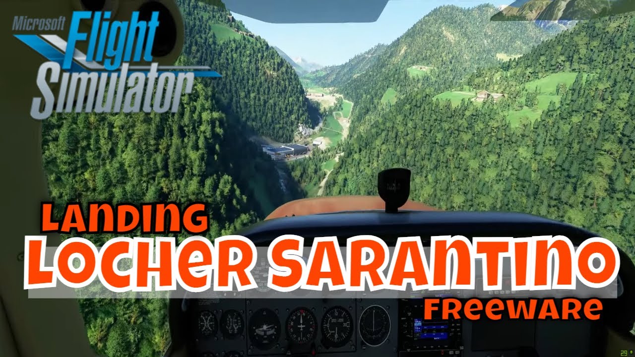 Locher Sarentino Field v1.6 | Landing and taxi  | Microsoft Flight Simulator 2020