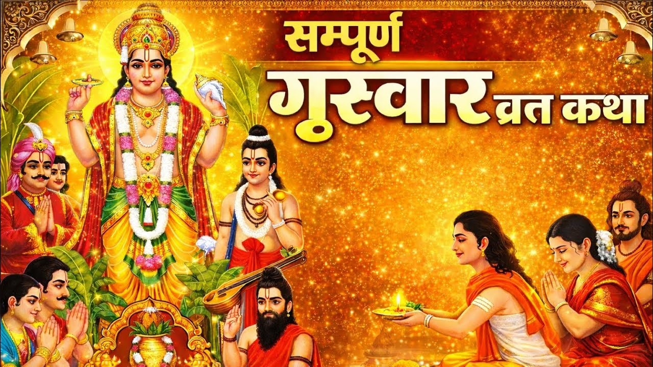 गुरुवार व्रत कथा | बृहस्पति देव की चमत्कारी कथा और आरती | धन, सुख और संतान प्राप्ति