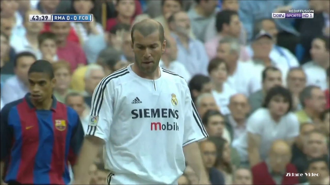 Zidane vs Barcelona (2003-04 La Liga 34R)