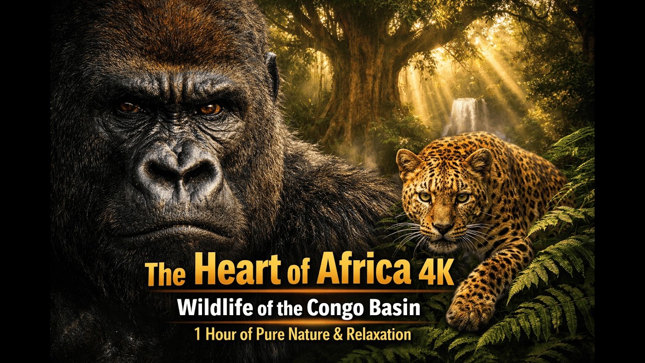 The Heart of Africa 4K - Wildlife of the Congo Basin | 1 Hour of Pure Nature & Relaxation