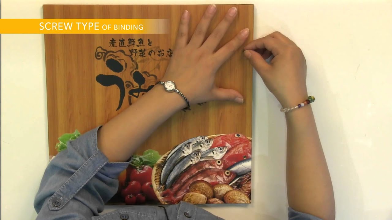 Menu book expert *Screw type of binding