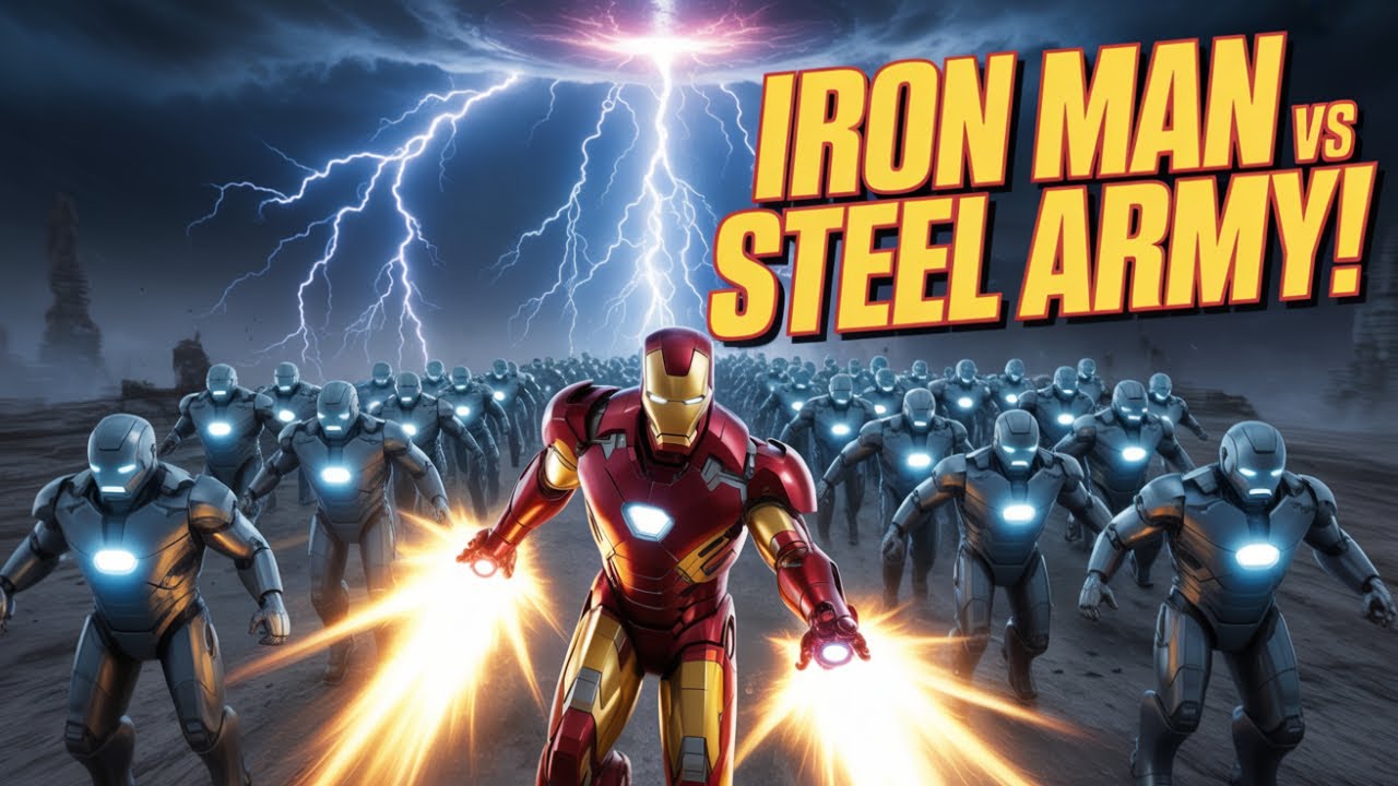 Iron Man vs the Steel Army ⚡ | Kids Superhero Bedtime Story