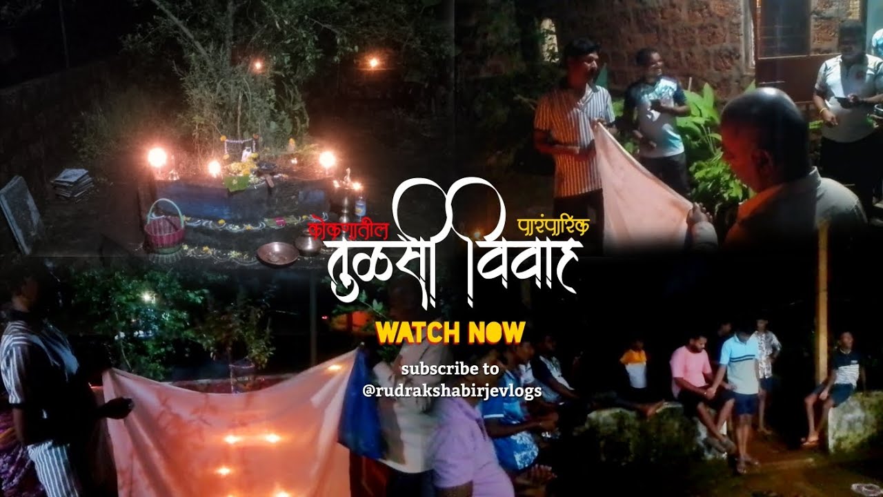 कोकणातील पारंपारिक पद्धतीने होणारे तुळसी विवाह 💐🎇||Tulsi marriages in the traditional way in Konkan🪔