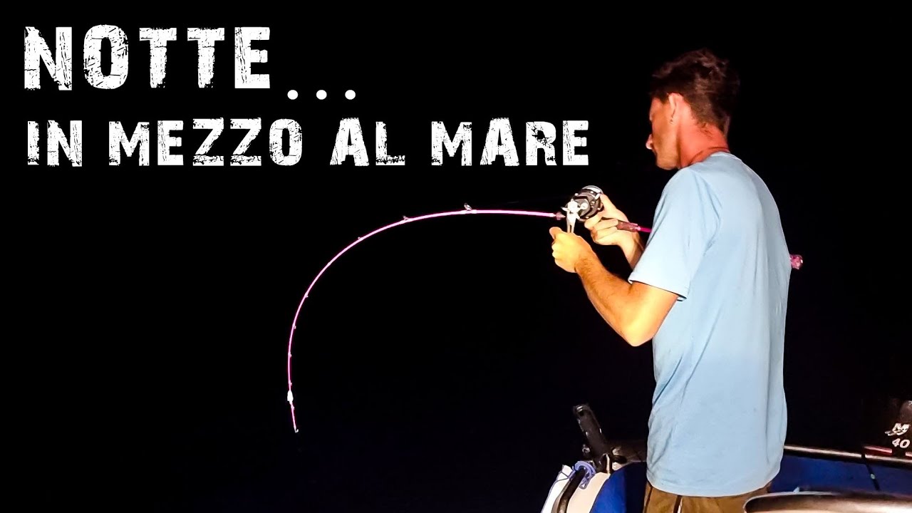 Pesco di NOTTE ad oltre 100 metri di PROFONDITA' - Alla ricerca di una cattura SPECIALE