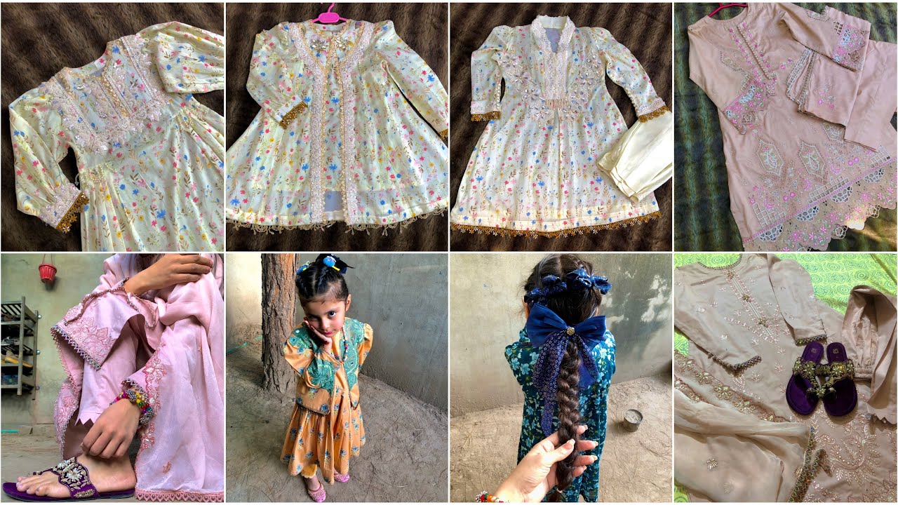 Ek hi Print K 3 Dresses Tyar Kiye-Eid Dresses-Mayon Function-Nund K Lie Khany ki Tyari-Outing-PTM