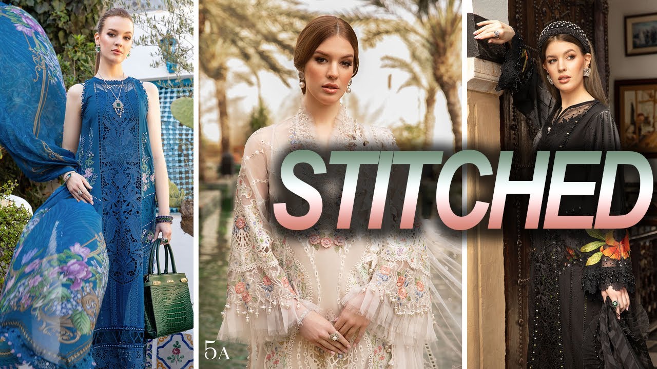 Maria B Luxury Lawn Collection 2024 STITCHED Dresses