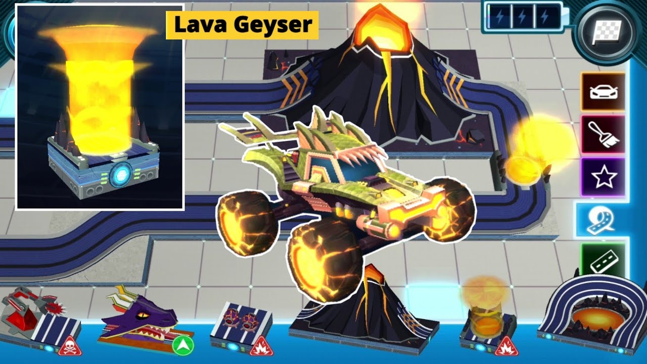 Hot Wheels Racecraft - Junko Race in The Lava Geyser