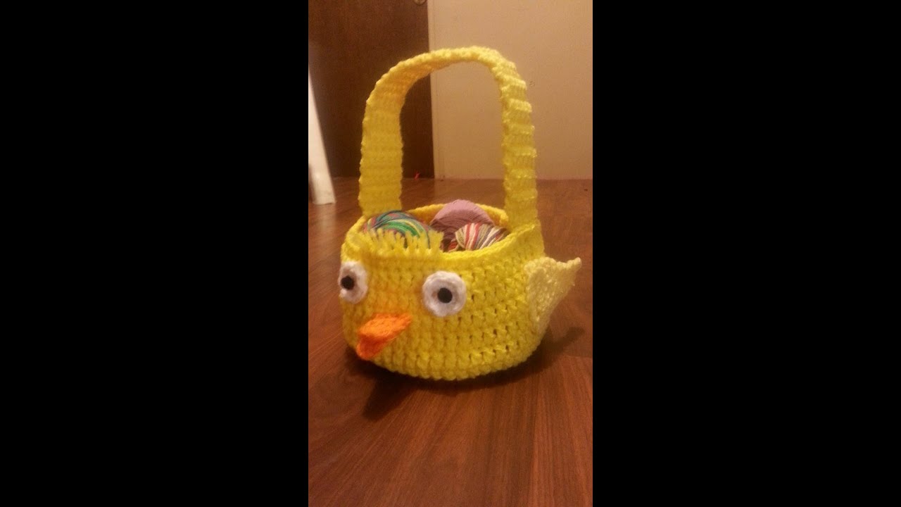How to Crochet a Easter Basket - Chicken Easter Basket