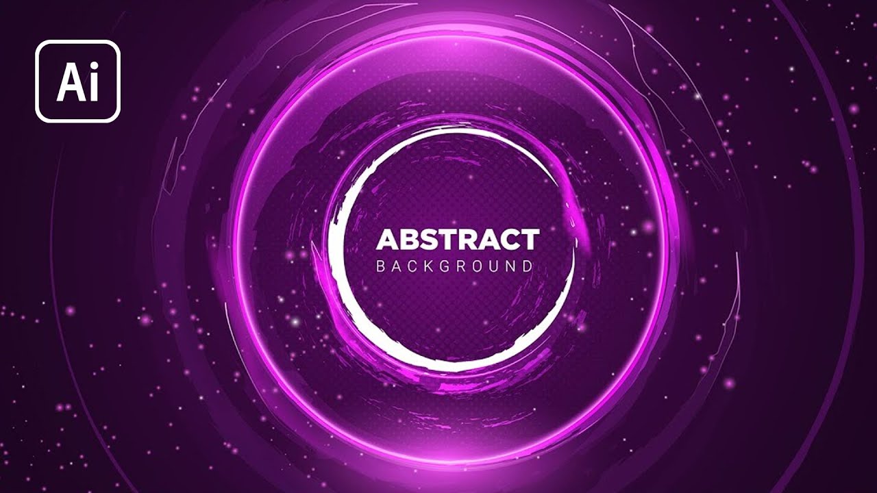 Illustrator Tutorial | Modern  Abstract Grunge Background