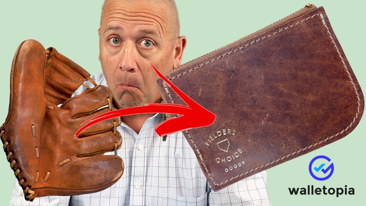 Baseball Glove Leather? Fielder's Choice Goods Zipper wallet REVIEW