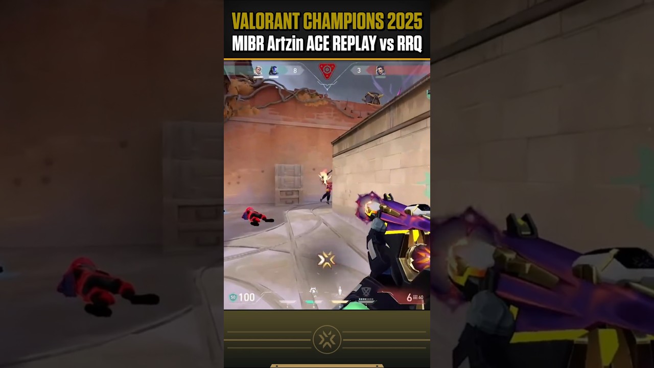MIBR Artzin ACE REPLAY против RRQ на VALORANT Champions 2025