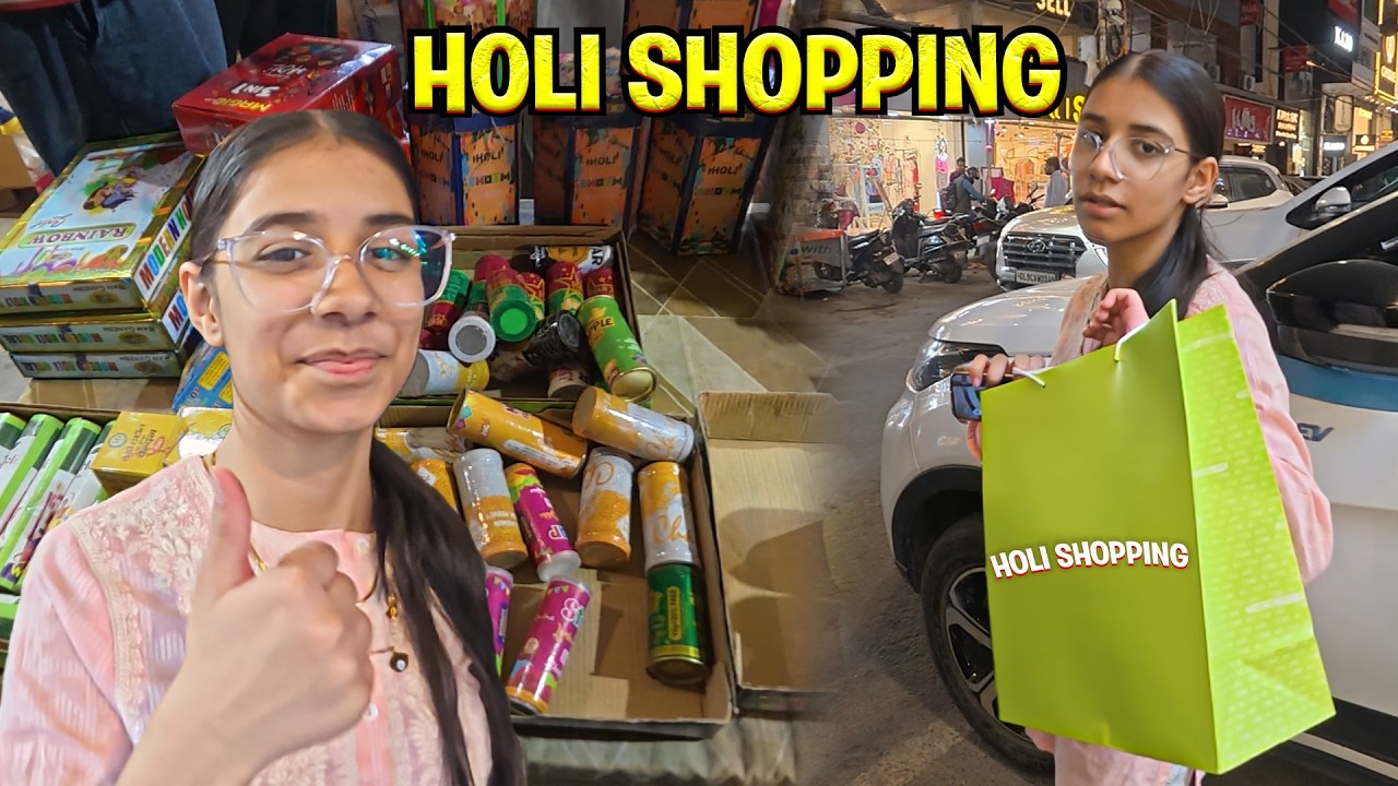 Holi Shopping Vlog 2026