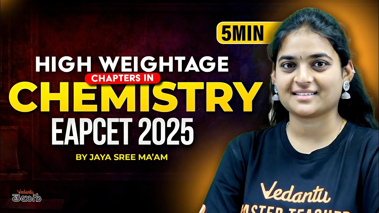 Top Scoring Chemistry Chapters for EAPCET 2025 💯 | 5 min Strategy