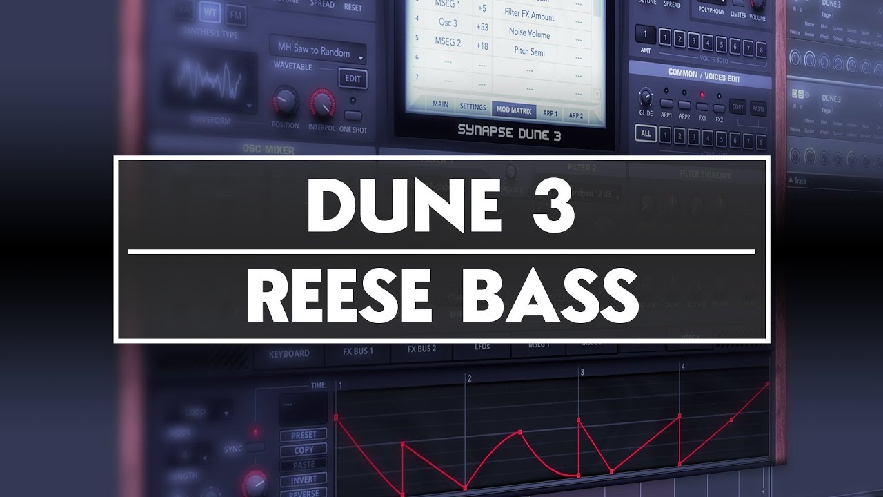 Synapse Audio Dune 3 - Учебник по Reese & Neuro Bass [Neurofunk // DnB // Dubstep]