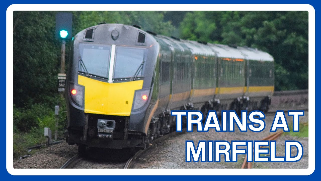 TRAINS at MIRFIELD railway station