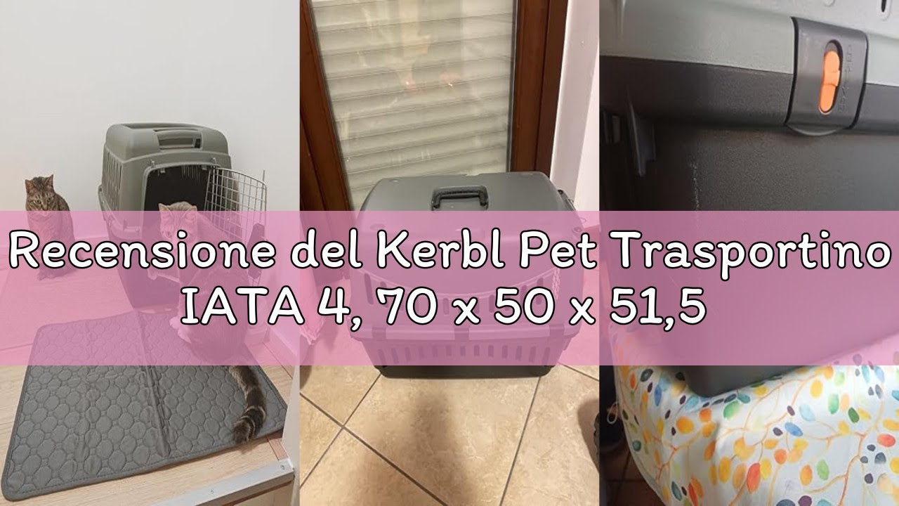 Recensione del Kerbl Pet Trasportino IATA 4, 70 x 50 x 51,5 cm