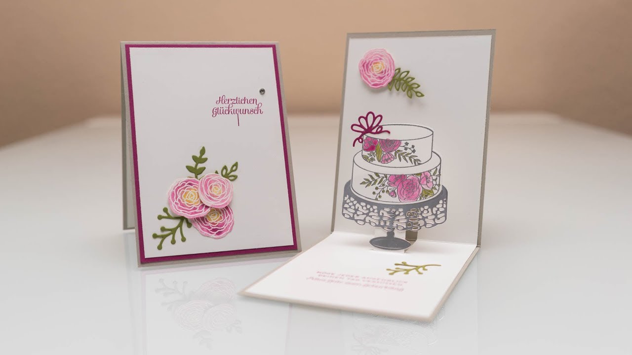Pop-Up-Karte mit Torte | Stampin' Up!