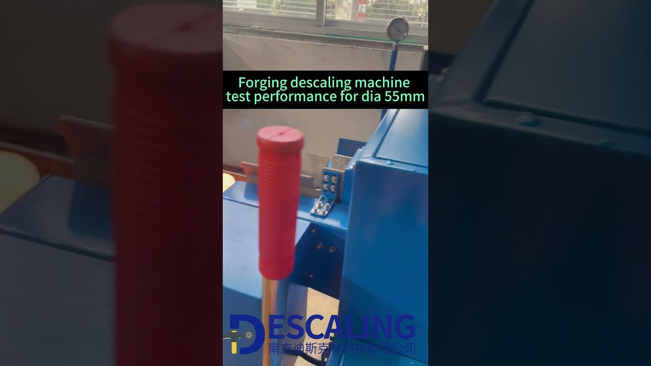 CE standard descaling machine for hot forging round bars surface scale  cleaning #automotiveparts