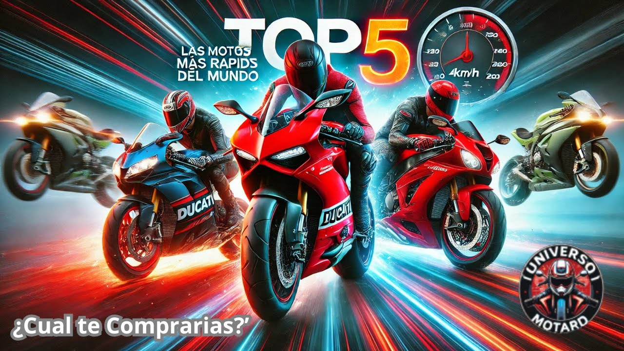 TOP 5 Motos Más Rápidas Fabricadas en Serie ⚡ ¿Cuál es la Nº1?