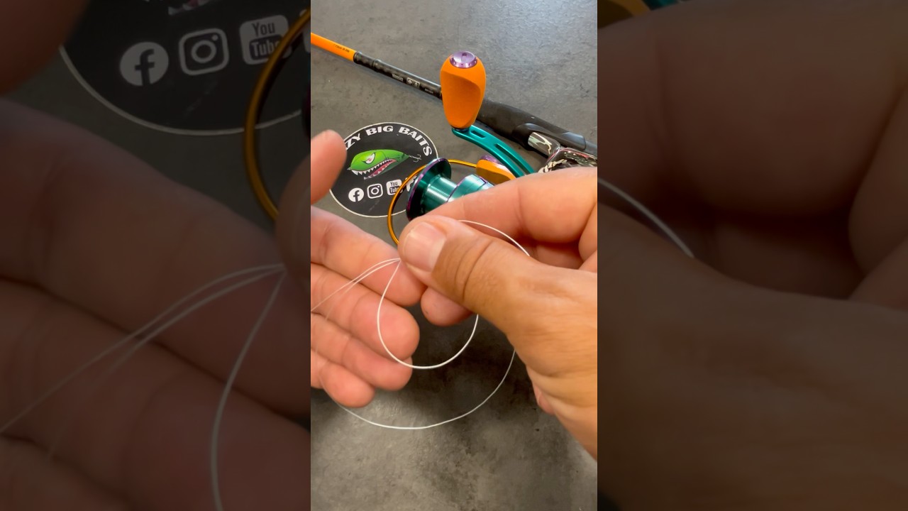 Comment relier ta tresse &agrave; ton moulinet ? #fishing #pesca