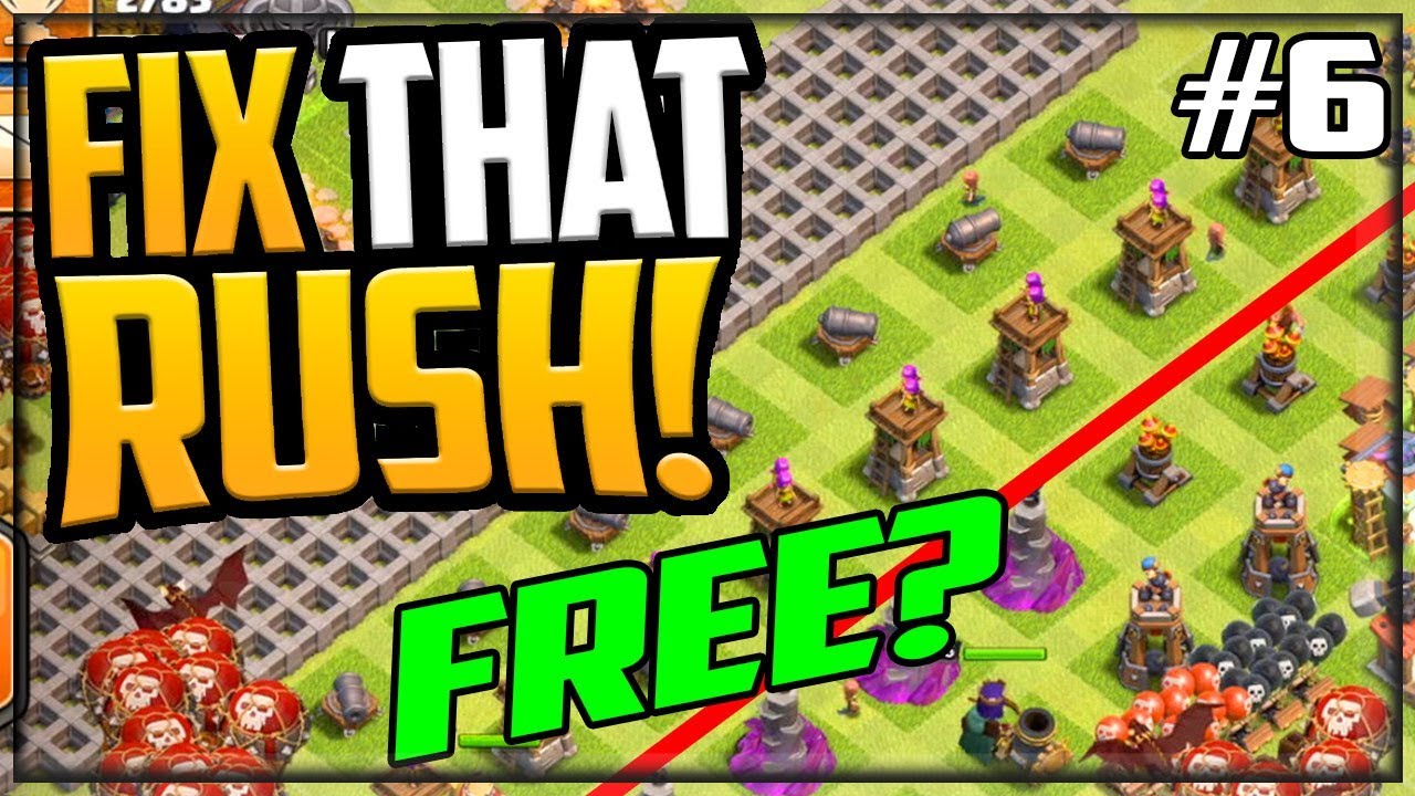 FREE! GEM, MAX, FIX That Rush - Clash of Clans Town Hall 12 Episode 6