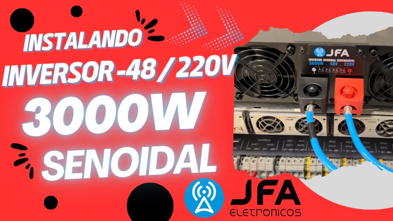 Instalação Inversor -48 220v da JFA | Dia a Dia de Provedor