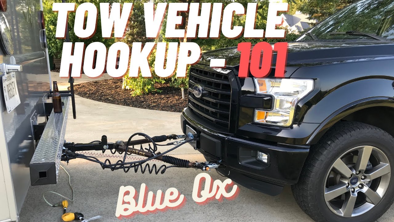 How to Hookup an RV Tow Vehicle Toad - Detailed review for a Prevost, RV Class A, Camper