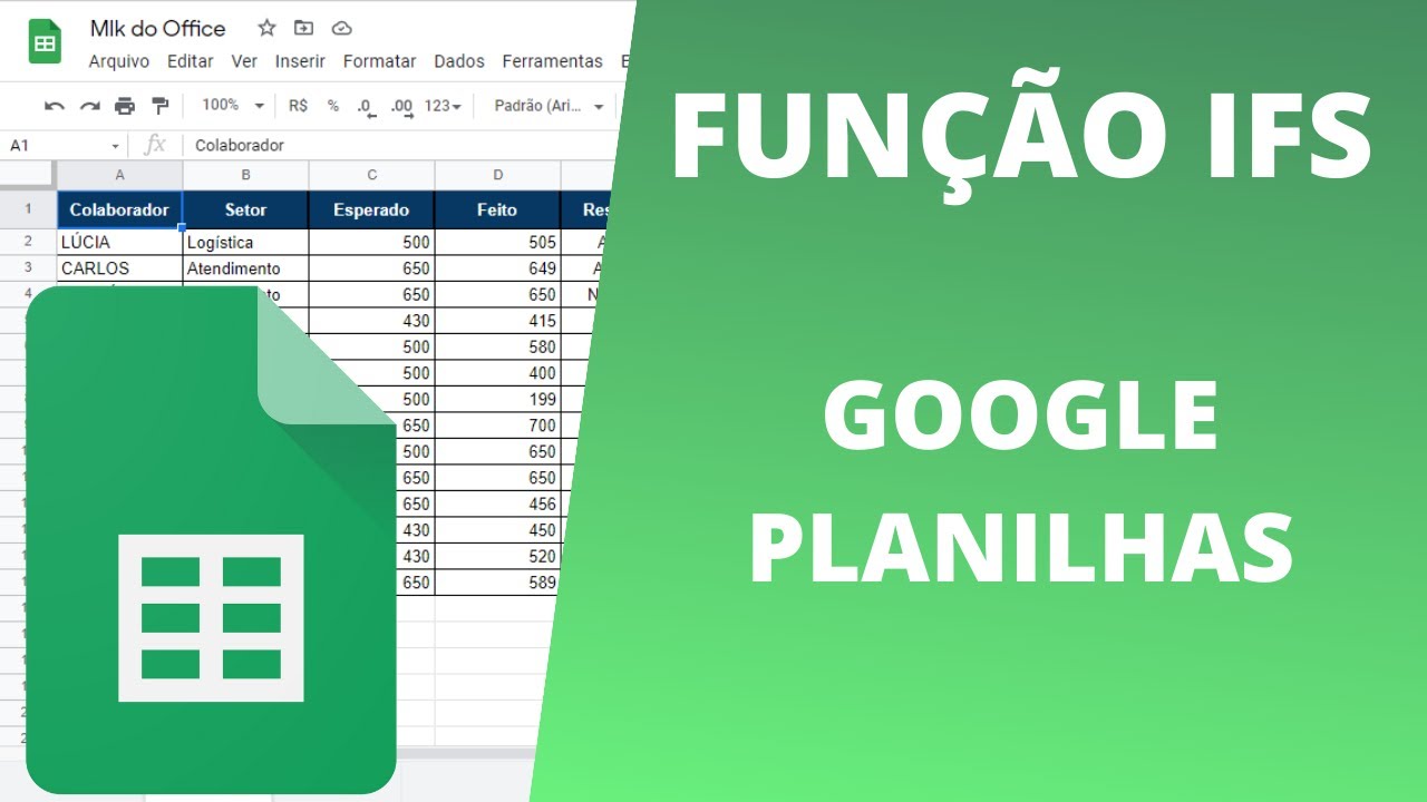 Fun&ccedil;&atilde;o IFS no Google Planilhas - Aprenda como montar
