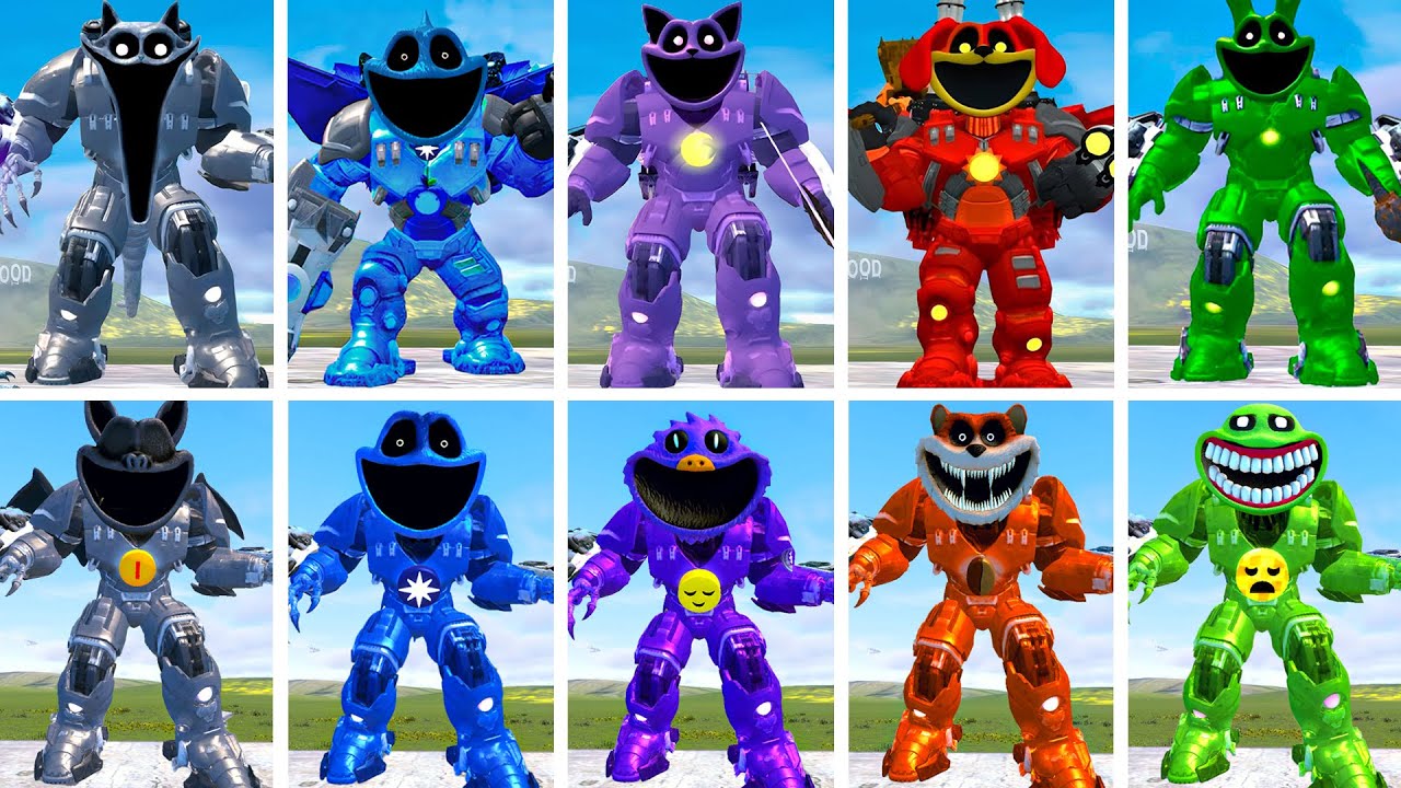 ALL MECHATITAN SMILING CRITTERS VS ALL MECHATITAN FORGOTTEN -POPPY PLAYTIME CHAPTER 4 In Garry's Mod