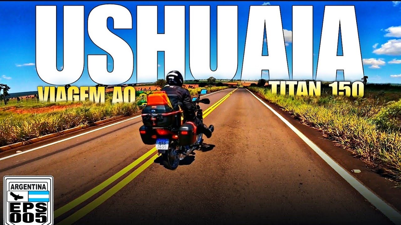 Ep_05 Viagem de Moto ao USHUAIA Com a TITAN 150 Viajando de MOTO Para Argentina e CHILE no Inverno❄️