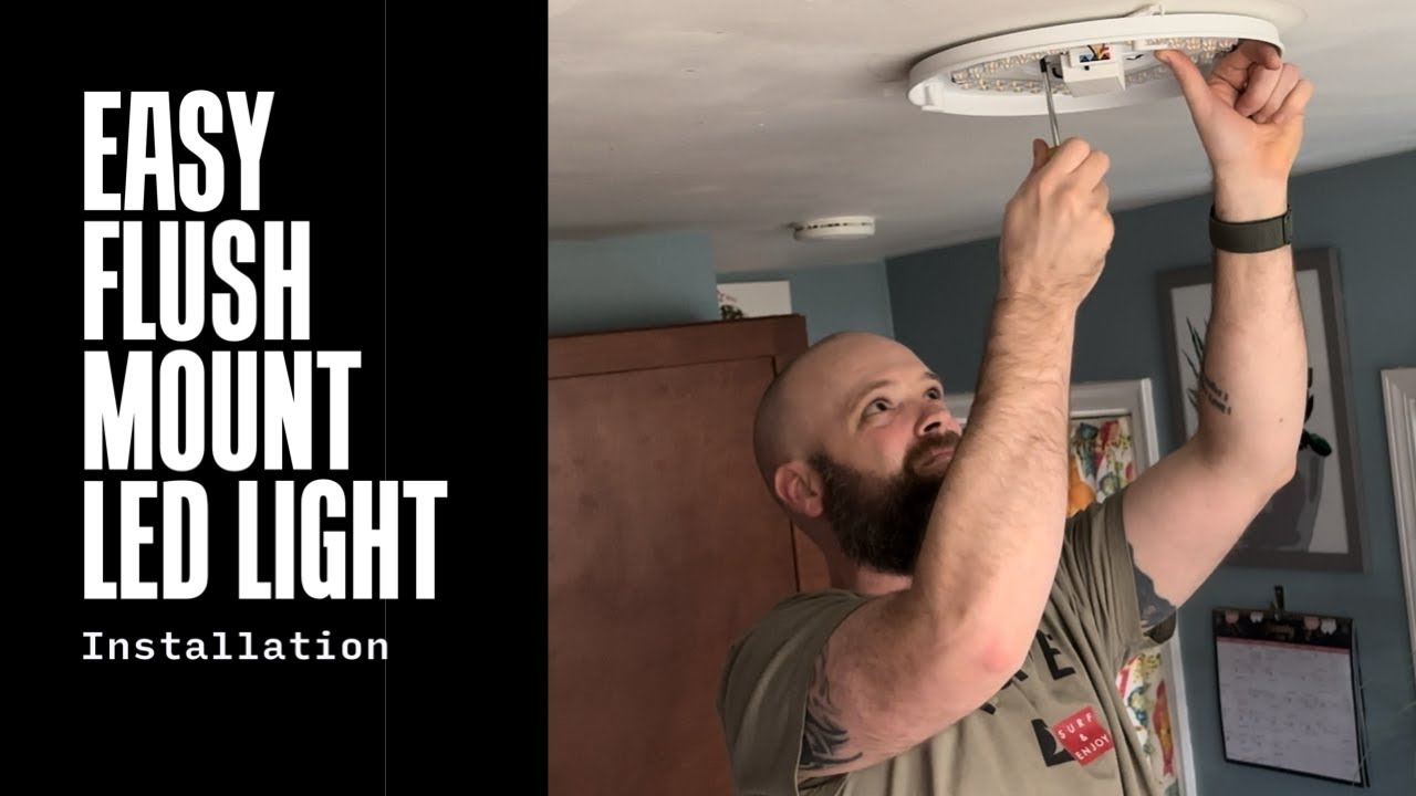 Easy DIY LED Installation: Flush Mounted Ceiling Light Fixture