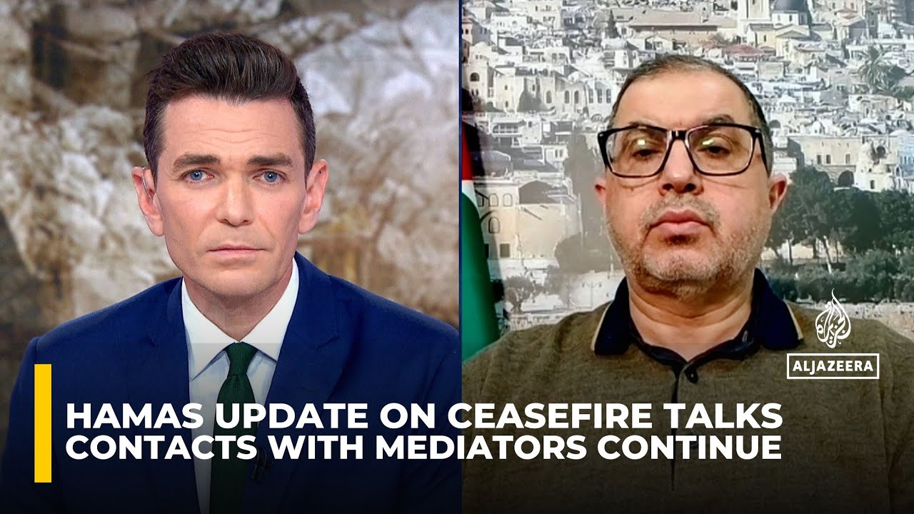 Hamas gives update on ceasefire negotiations as Israel bombards Gaza