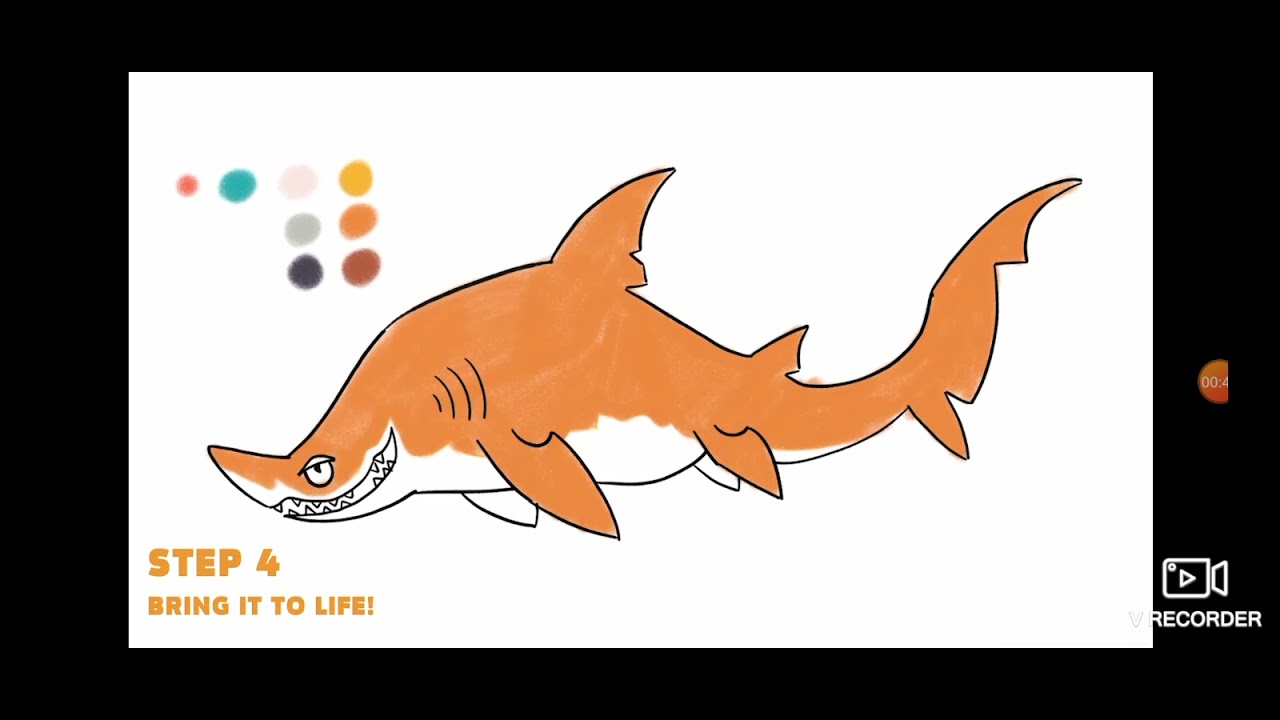 Como Desenhar o Tubarão-Touro | Hungry Shark