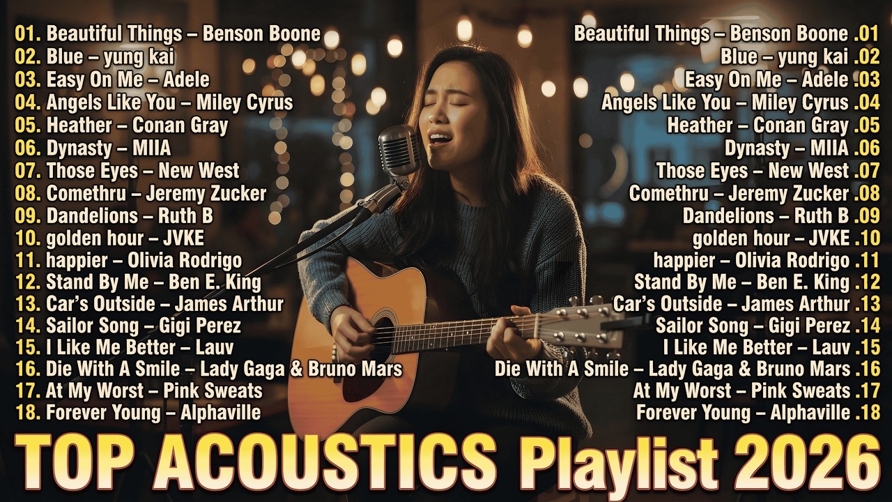 Best Acoustic Love Song 2026 🎵| Trending TikTok Song 2026 ~ Positive Vibes Playlist