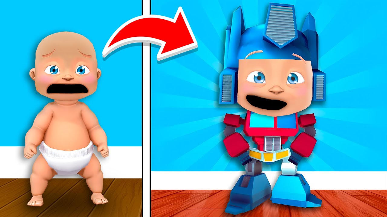 G&Uuml;&Ccedil;L&Uuml; ROBOT BEBEK OLDUM!