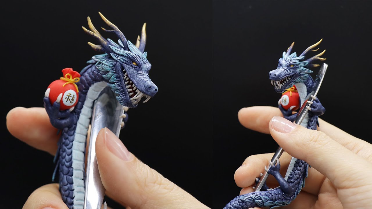 다이소 스푼에 청룡 한 스푼🐉💙