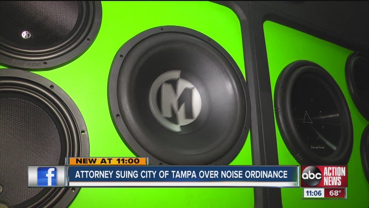 A Tampa attorney is suing the city over noise ordinance