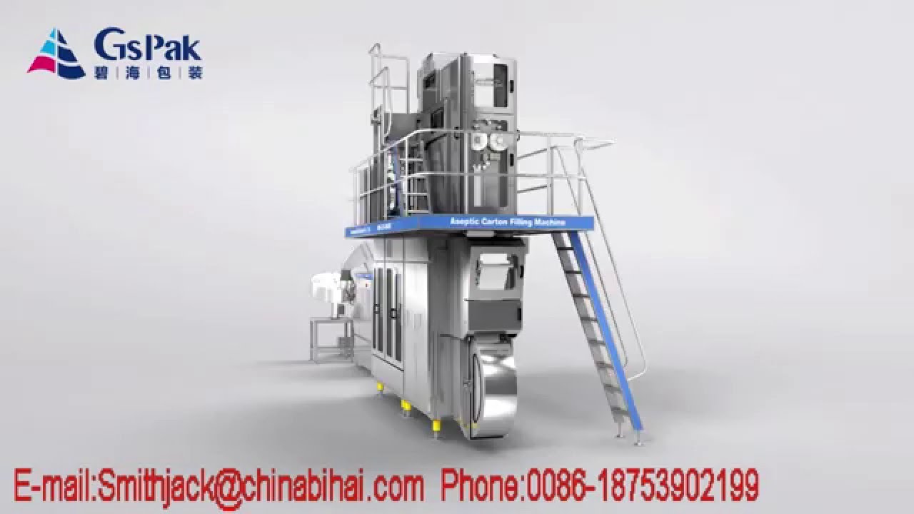China Bihai Aseptic Carton Filling Machine for 1000mL