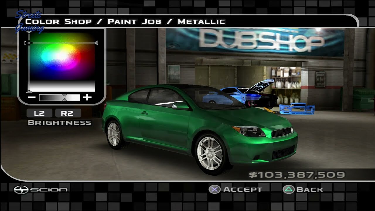 Rev Up: Fully Modified Green Scion TS Owns Midnight Club 3! 🚗💥 #GamingTrends #ModifiedCars