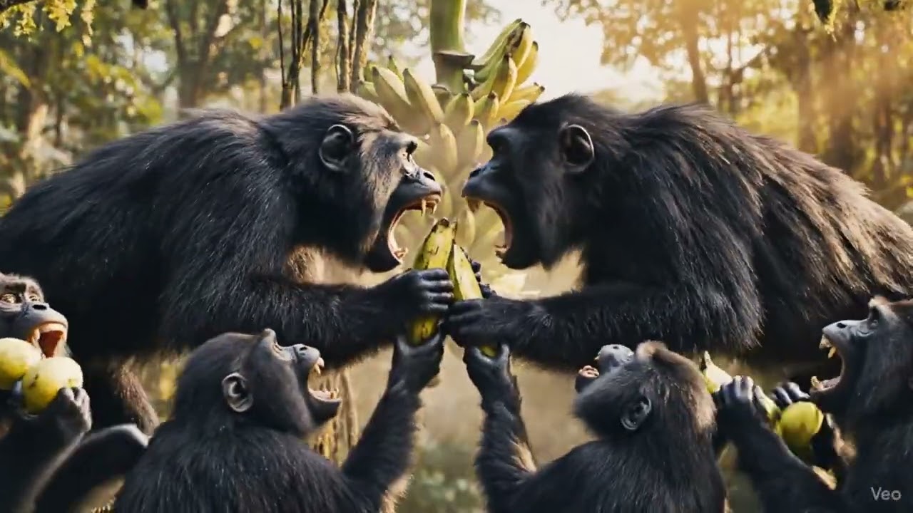Black Monkeys attack for fruit [Nice Pet]🐒