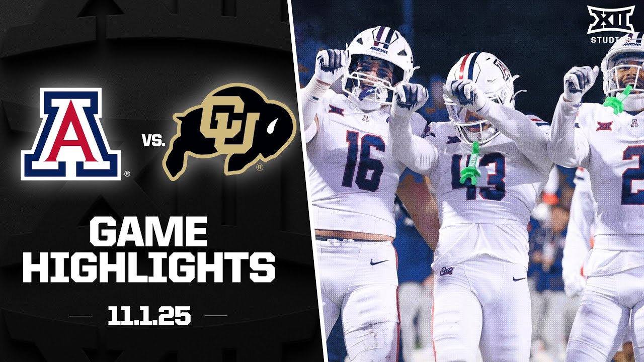 Arizona vs. Colorado Game Highlights | 2025 Big 12 Football