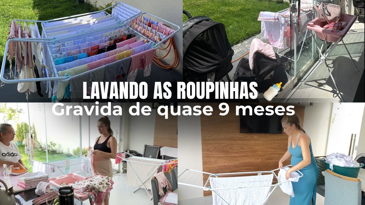 Lavando as ROUPINHAS da Baby Cecília, minha MÃE veio me AJUDAR| Grávida de 34s 💖🤰🏼#maternidade