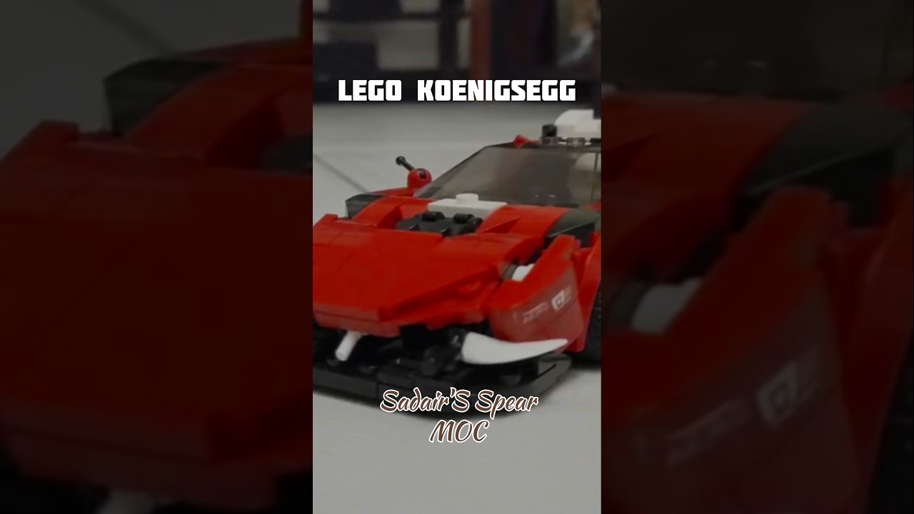 Lego Koenigsegg Sadair's Spear Moc ( Red Version ) Build By Deathblade